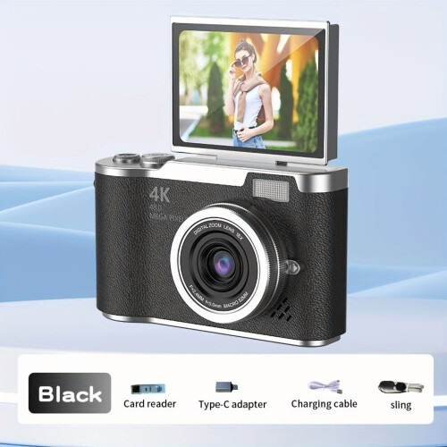 4K digitale camera met 2,4-inch kantelbaar scherm 1