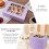 Ανοιχτόχρωμα μωβ κουτιά για cupcakes με διαφανές παράθυρο, ασφαλή για τρόφιμα, 4