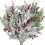 Fiori natalizi artificiali con bacche rosse, 12 pezzi 5