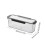 Clear Stackable Storage Bins with Lid & Bottom Drain Pad for Fridge, Freezer, Pantry—1 Pack, Large 8