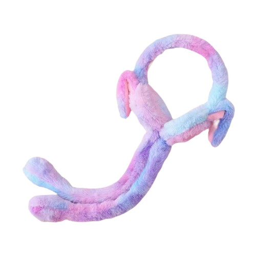 Bunny Ear Warmers – Soft Plush, Moving Ears, Kids 2