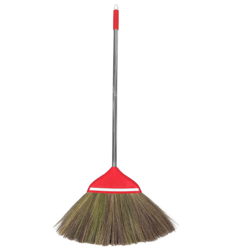 Balai Robuste Main En Rouge Pour Nettoyage Maison Cour