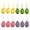 Σετ Πασχαλινά Αυγά με Πουά – 12 τεμάχια, 4x6εκ., Κρεμαστά με Κορδέλα 2
