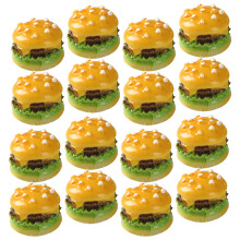 200Pièces Mini Burger Résine Jouet Enfant Cuisine Miniature Deco