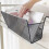 Black Fabric Bed Head Hanging Storage Basket 5