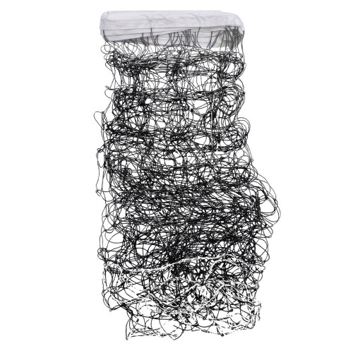 1Pc Black Volleyball Net Durable Pe Outdoor Practice Competition Use