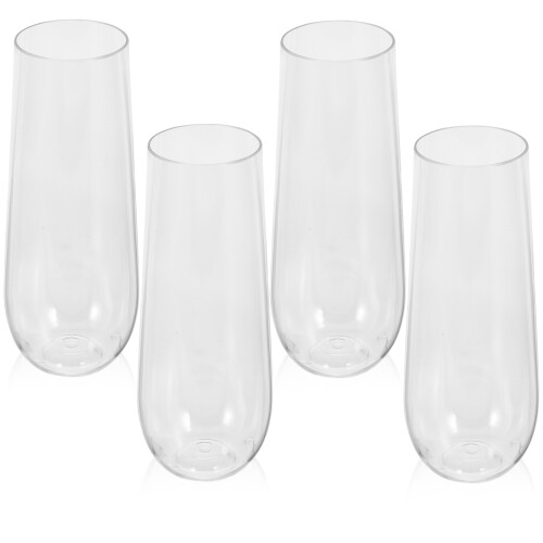 20Pcs Clear Plastic Party Wine Cups Multi-Use Cocktail Cups for Events