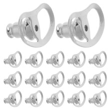20Pcs Secure Silver Earring Backs Copper Silicone for Droopy Earrings