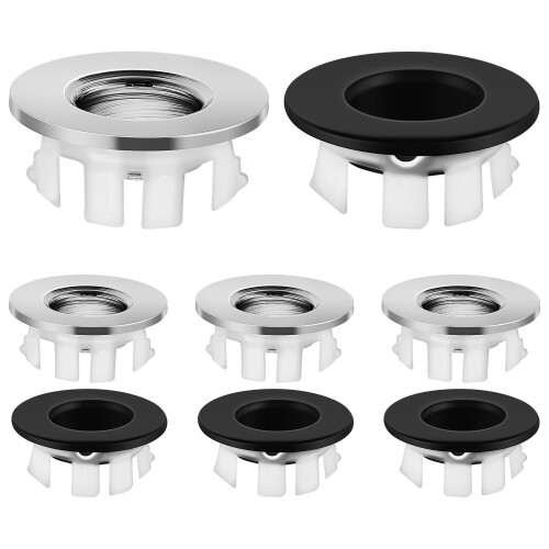 40Pcs Copper Sink Overflow Covers Decorative Basin Hole Caps