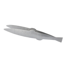 6Pcs Lightweight Silver Stainless Steel Fish Bone Tongs Kitchen Gadget