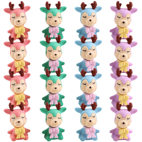 72Pcs Small Cartoon Erasers for Students Bulk Assorted Color Rubber