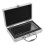 1Set Silver Cash Organizer Box Clear Display with Handle for Banknotes 1