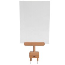 Clip Porte-Étiquette Bois Naturel Khaki Pour Affichage Magasin