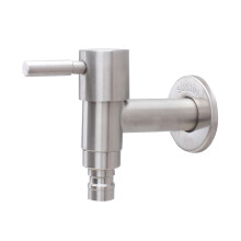 3Pcs Fast-Opening Stainless Steel Water Tap Silver Ceramic Core Faucet