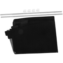 2Sets Black Pet Safety Guard Nylon Mesh Gate for Home Baby Dog Barrier