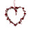 Artificial Heart Wreath Red and White 17.7 Inch 3