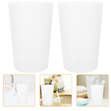 50Pcs Transparent Toothbrush Holders Plastic Cups for Bathroom Use