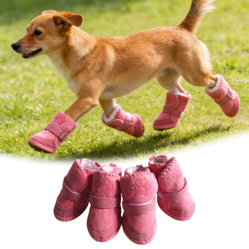 Dog Snow Boots Lightweight Adjustable Winter Shoes 1