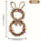 Easter Bunny Spring Wreath 40cm Vine with Bunny Ears and 3