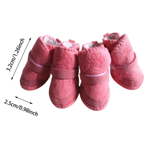 Dog Snow Boots Lightweight Adjustable Winter Shoes 2