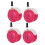 4pcs Wheels Replacement Stroller Wheel Accessories For Parents In Pink 7