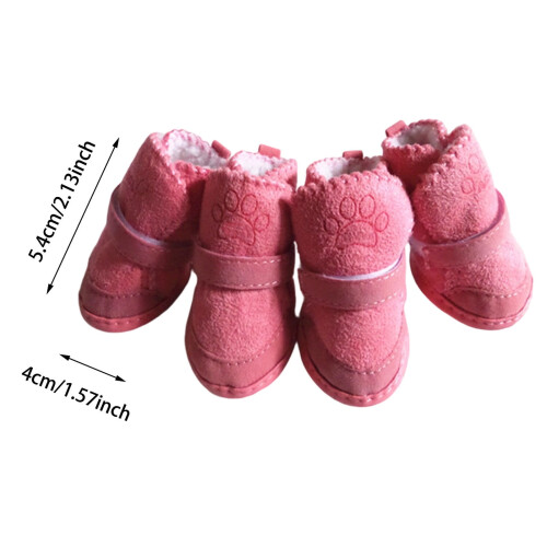 Dog Snow Boots Lightweight Adjustable Winter Shoes 2