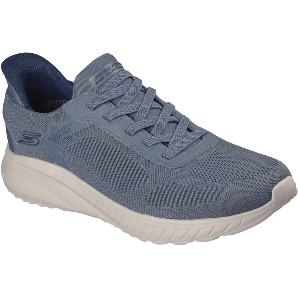 Skechers (, ) Bobs Sport Squad Chaos Solid Step Textile Men's Slate Standard Trainers