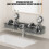 Suction Cup Shelf High Capacity Bathroom Storage Shelf For-3 6