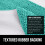Chenille Bath Rug 24x17 in Turquoise with Rubber Backing 5