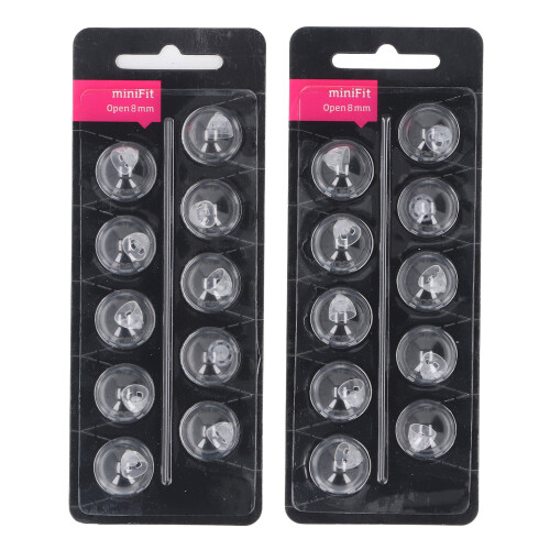20 pezzi Minifit punta a cupola aperta 8 mm altamente trasparente 1