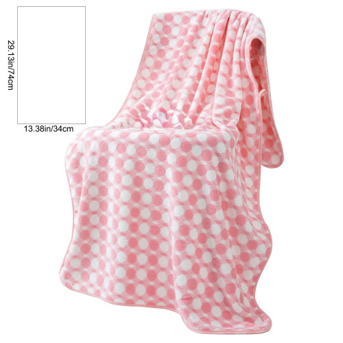 Πετσέτα γρήγορου στεγνώματος Coral Fleece, ροζ, μικρή, στρογγυλή, με πλέγμα 1