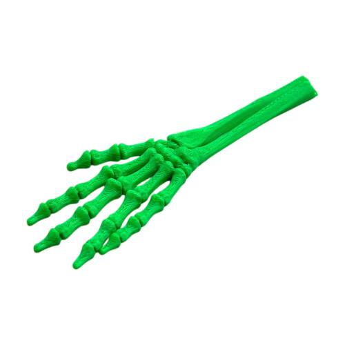 Réplica realista de mano de esqueleto de plástico flexible 1
