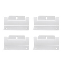 4 piezas de soportes en Z de aluminio plateado para montaje solar en RV