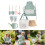Complete Children Gardening Set Includes 9 Essential-White 2