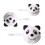 Cartoon-Panda-Form-Schildkröten-Kostüm, gestrickter-L 2