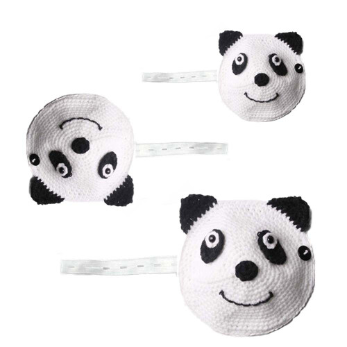 Cartoon-Panda-Form-Schildkröten-Kostüm, gestrickter-L 1