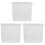 3Pcs Transparent Bread Storage Container PP Fridge Food Organizer Box 4