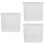 3Pcs Transparent Bread Storage Container PP Fridge Food Organizer Box 8