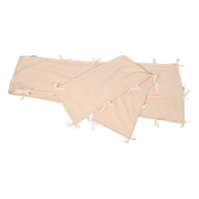 3Pièces Protège-Barrières De Lit Bébé En Coton Khaki Doux Respirant
