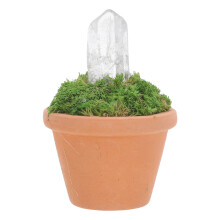 Crystal Quartz Mini Bonsai Tree Faux Plant Tabletop Decor
