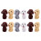 168Pcs Assorted Color Cartoon Dog Erasers Creative School Erasing Tool 1
