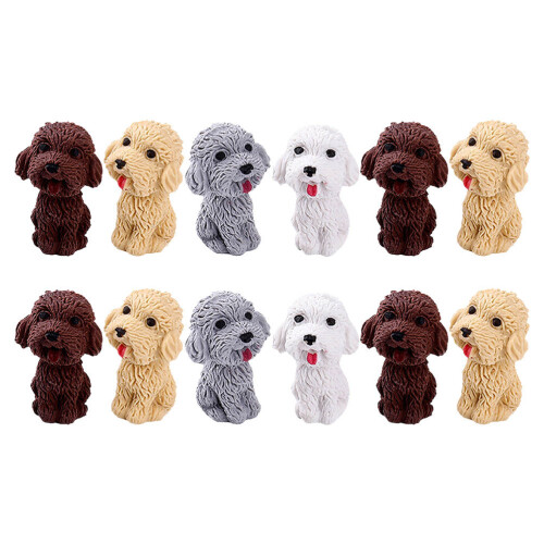 168Pcs Assorted Color Cartoon Dog Erasers Creative School Erasing Tool