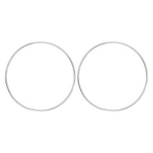 2 Stuks Dreamcatcher Ring: 350 Mm Zilveren Wreath Hoop Voor Macrame