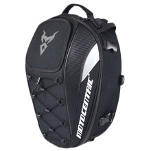 MOTOCENTRIC Waterproof Motorcycle Tail Bag Multi-Functional Durable Rear Motorcycle  Bag High Capacity Rider Backpack 11-Mc-0102 Latest Gray