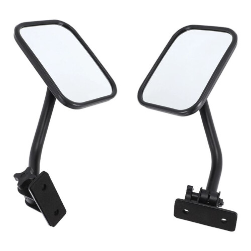 Doors Off Mirrors For   Tj, Jk, Lj Quick Release Side Mirrors Black 2Pack 1