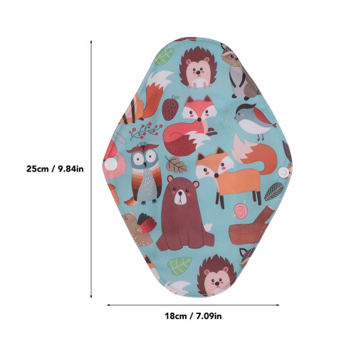 5PCS Reusable Breathable Cloth Sanitary Pads, 18x25cm, Comfortable 1