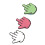6PCS Funny Middle Finger Suction Cup Decal Multicolor for Phone Tablet 8