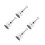 4Pcs Transparent Guitar Pick Display Case Acrylic Storage for Guitar 5
