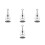 4Pcs Transparent Guitar Pick Display Case Acrylic Storage for Guitar 7