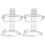 8Pcs Silver Metal Fire Extinguisher Wall Mount Bracket for Home Office 2
